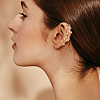 20Pcs 20 Style Multi Line & Leaf & Criss Cross Alloy & Iron Cuff Earrings for Women EJEW-AN0003-53-3