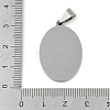 Non-Tarnish 201 Stainless Steel Pendant Cabochon Settings STAS-L279-012P-02-3