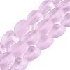Frosted Handmade Lampwork Beads Strands LAMP-Q041-06E-1