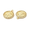 Brass Micro Pave Cubic Zirconia Pendants KK-E068-VB093-3