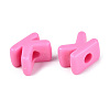 Opaque Acrylic European Beads OACR-M027-01K-06-2