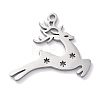 Christmas Theme Anti-Tarnish 304 Stainless Steel Pendants STAS-R003-04P-06-1