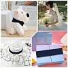2 Rolls 2 Colors Polycotton Frayed Ribbon OCOR-CY0001-22B-4