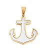 304 Stainless Steel Pendants STAS-B137-01PG-1