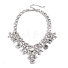 Alloy Full Crystal Rhinestone Geometric Bib Necklaces for Women FS-WG56FB9-01-3