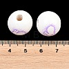 Printed Wood European Beads WOOD-G029-03A-3