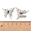 Spray Painted Alloy Micro Pave Cubic Zirconia Pendants PALLOY-O001-11P-3