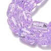 Transparent Crackle Glass Beads Strands GLAA-NH0001-04F-3