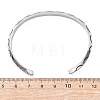 Retro 316 Surgical Stainless Steel Cuff Bangles BJEW-C142-09AS-5