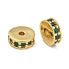 Rack Plating Brass Micro Pave Cubic Zirconia Beads KK-U030-27G-10-1