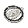 304 Stainless Steel & Rhinestone Pendants STAS-G371-09I-02P-2