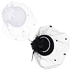 2Pcs 2 Colors Women's Fascinator Hat AJEW-GF0010-07-1