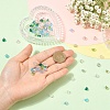 80Pcs 8 Colors Electroplate Transparent Glass Beads EGLA-YW0005-84-4