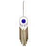 Boho Glass Evil Eye Wind Chime HJEW-G028-02-3