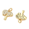 Brass Micro Pave Cubic Zirconia Pendants KK-A291-15G-2