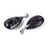 Natural Larvikite Pendants G-N362-03P-01-2