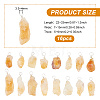 16Pcs Rough Raw Natural Citrine Pendants G-FG0001-08-2