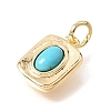 Synthetic Turquoise Pendants KK-N289-02G-2