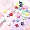 10Pcs UV Plating Plastic Beads SACR-YW0001-86A-4
