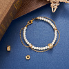 10Pcs 5 Styles Brass Clear Cubic Zirconia Beads KK-SW0001-02-7