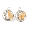 Natural Citrine Pendants G-H293-03P-01-1