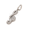 304 Stainless Steel Rhinestone Pendants RB-CBA1537-04P-2