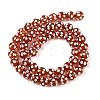 Tibetan Style dZi Beads Strands G-NH0018-E01-01-2