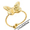 Stainless Steel Butterfly Cuff Ring for Unisex WJ8900-2-1