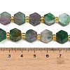 Dyed Natural Fuchsite Beads Strands G-F833-B04-01-4
