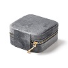 Square Velvet Jewelry Zipper Boxes VBOX-C003-01D-3