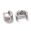 Tarnish Resistant 202 Stainless Steel Huggie Hoop Earrings EJEW-F262-02D-P-3