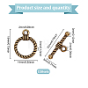 150Pcs Tibetan Style Alloy Toggle Clasps FIND-GO0002-99AB-2