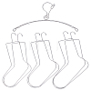 7Pcs 4 Styles Stainless Steel Sock Stretchers AJEW-UN0003-38B-1