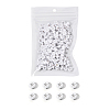 White Opaque Acrylic Beads PACR-YW0001-04B-3