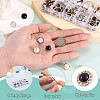 100Pcs 10 Styles 1-Hole Opaque Resin Shank Buttons BUTT-TA0001-58-4