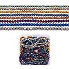 Craftdady 16 Strands 8 Colors Electroplate Transparent Glass Beads Strands EGLA-CD0001-04-1