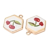 Printed Brass Pendants KK-B175-01G-02-3