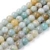 Natural Flower Amazonite Beads Strands G-L476-12-1