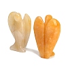 Natural Topaz Jade Carved Angel Figurines G-O200-03J-10-2