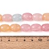Baking Paint Crackle Glass Beads Strands DGLA-N019-01A-02-4