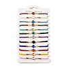 12Pcs 12 Colors Polyester Bracelets BJEW-P340-13G-G-1