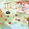90Pcs 9 Colors Baking Paint Transparent Glass Pendants DGLA-TA0001-61-7
