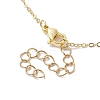 Alloy Enamel Flower Links Chain Necklaces for Women NJEW-JN04742-5