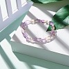 Natural Ametrine Nuggets Beads Stretch Bracelet for Her BJEW-JB06951-01-2