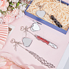 3Pcs 3 Styles 201 Stainless Steel String Bag & Iron with Glass Mirror & Alloy Bowknot Pendant Keychains HJEW-SC0003-27-4