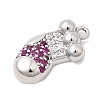 Christmas Brass Micro Pave Cubic Zirconia Pendants KK-L258-04P-F02-2