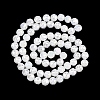Electroplate Transparent Glass Beads Strands GLAA-H040-01I-2