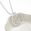 304 Stainless Steel Hollow Pendant Necklaces FS-WGE7531-07-1