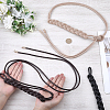 3Pcs 3 Colors PU Leather Rope Knot Tie Waist Belly Belts for Women AJEW-CL0003-71B-3