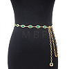 Alloy Rhinestone Horse Eye Link Waist Chains WGF5282-02-1